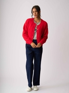 Foil Relaxed Cardigan