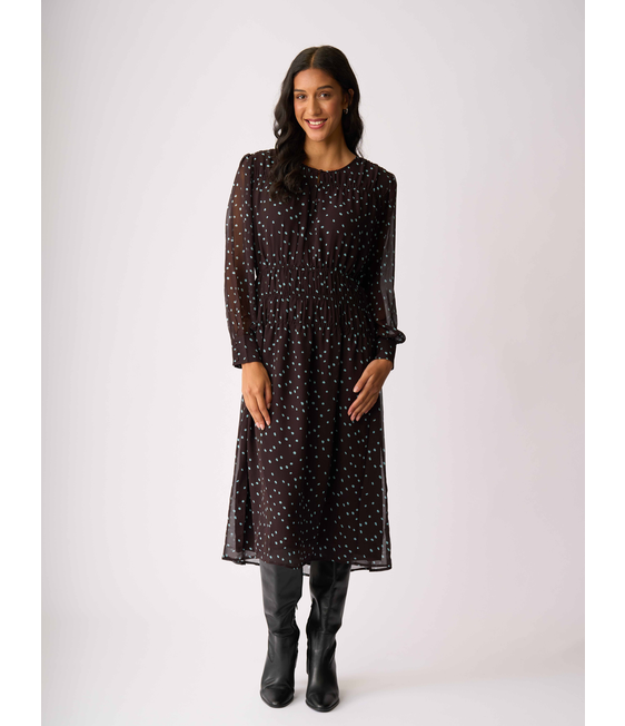 Memo Shirr Around Dress