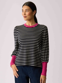 Foil Merino Contrast Trim Jumper-style-MCRAES