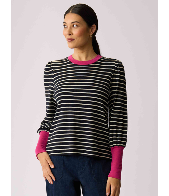Foil Merino Contrast Trim Jumper