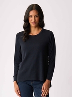 Foil Merino Back Placket Swing Jumper