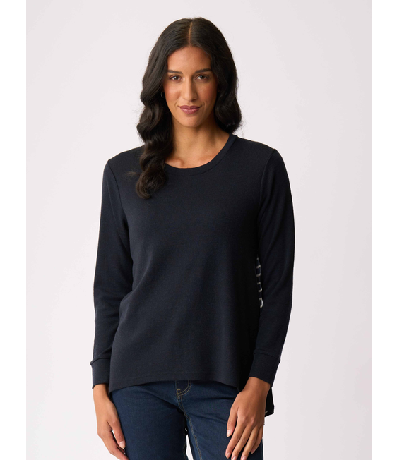Foil Merino Back Placket Swing Jumper