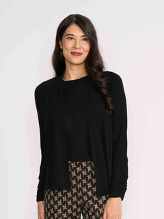 Foil Merino High Tied Cardigan-style-MCRAES