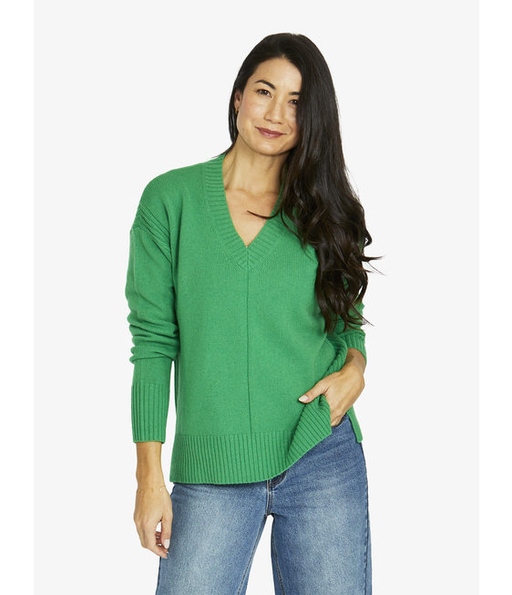 Jump Detail V Neck Pullover