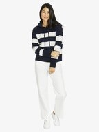 Jump Stripe Hoodie Pullover
