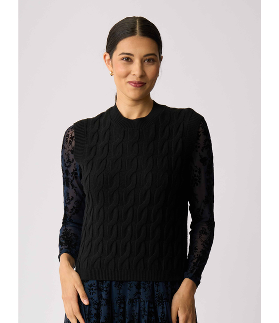 Preen Merino Cabled Vest