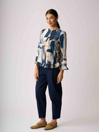 Preen Gathered Scoop Hem Top