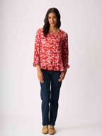Preen Gathered Scoop Hem Top