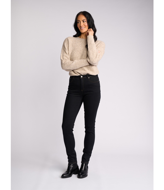 Vassalli Reign Jean - Basket Weave Skinny Jean 