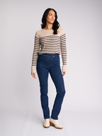 Vassalli Bay Pull On - Slim Leg Full Length Denim 