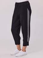 Democracy Ease Stripe Side Panel Knit Pant