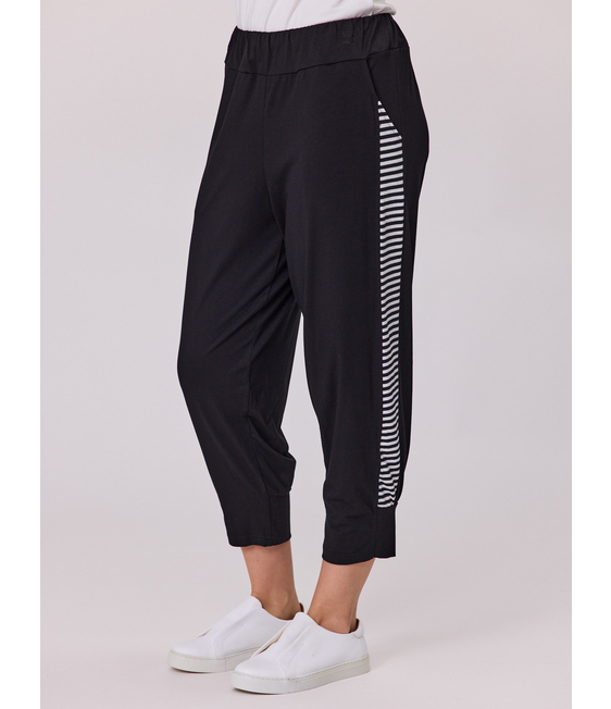 Democracy Ease Stripe Side Panel Knit Pant