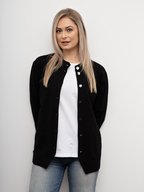 White on Black Jean Jacket