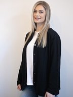 White on Black Jean Jacket