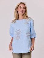 Classified Printed Linen Top