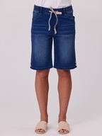 Classified Knit Short with Pearl Trim 