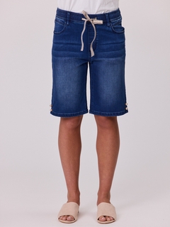 Classified Knit Short with Pearl Trim -style-MCRAES