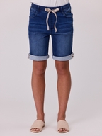 Classified Knit Short with Pearl Trim 