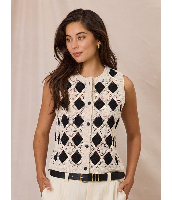 Design Nation Quinn Crochet Vest