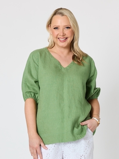 Gordon Smith Anna Linen Top-style-MCRAES