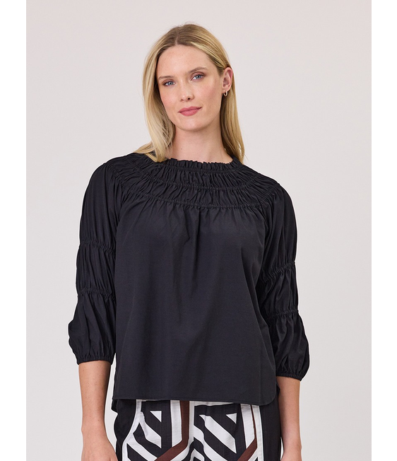 Duo Jazz Shirred Top
