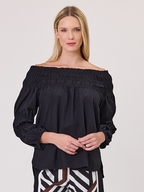 Duo Jazz Shirred Top