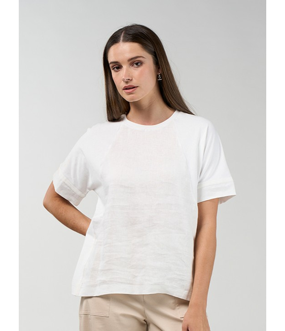Madly Sweetly Mixed Media Tee