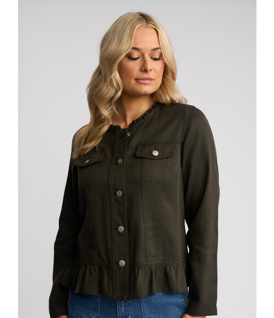 Vassalli Jacket with Frill Hem