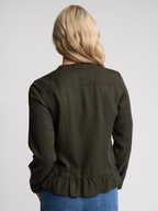 Vassalli Jacket with Frill Hem