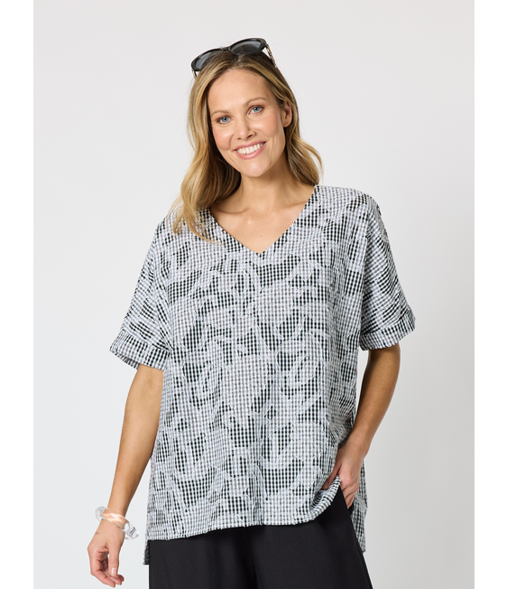 Clarity Tapestry Print Top