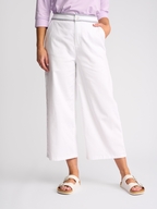 Vassalli Atlanta Jean - Wide Leg Ankle Grazer with Stripe Trim 