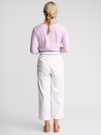 Vassalli Atlanta Jean - Wide Leg Ankle Grazer with Stripe Trim 