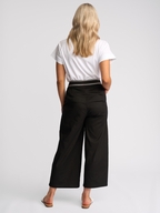 Vassalli Atlanta Jean - Wide Leg Ankle Grazer with Stripe Trim 
