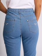 Vassalli Alfa Short-  Slim Leg Contrast Stitch Denim Short