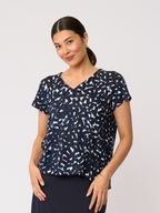 Foil Seams Sew Linen Top