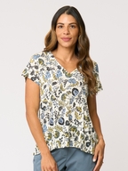 Foil Seams Sew Linen Top