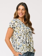 Foil Seams Sew Linen Top