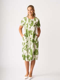 Foil Pleated Maxi Dress-style-MCRAES