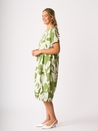 Foil Pleated Maxi Dress