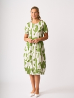 Foil Pleated Maxi Dress