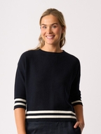 Oh Three Contrst Rib Jumper