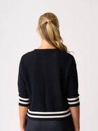 Oh Three Contrst Rib Jumper