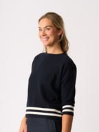 Oh Three Contrst Rib Jumper