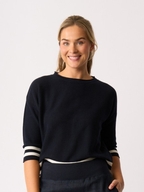 Oh Three Contrst Rib Jumper