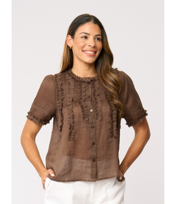 Foil Frill Of It Blouse