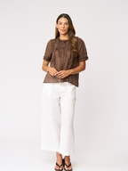 Foil Frill Of It Blouse