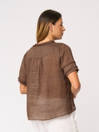 Foil Frill Of It Blouse