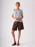 Foil Frill Of It Blouse