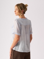 Foil Frill Of It Blouse