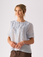 Foil Frill Of It Blouse